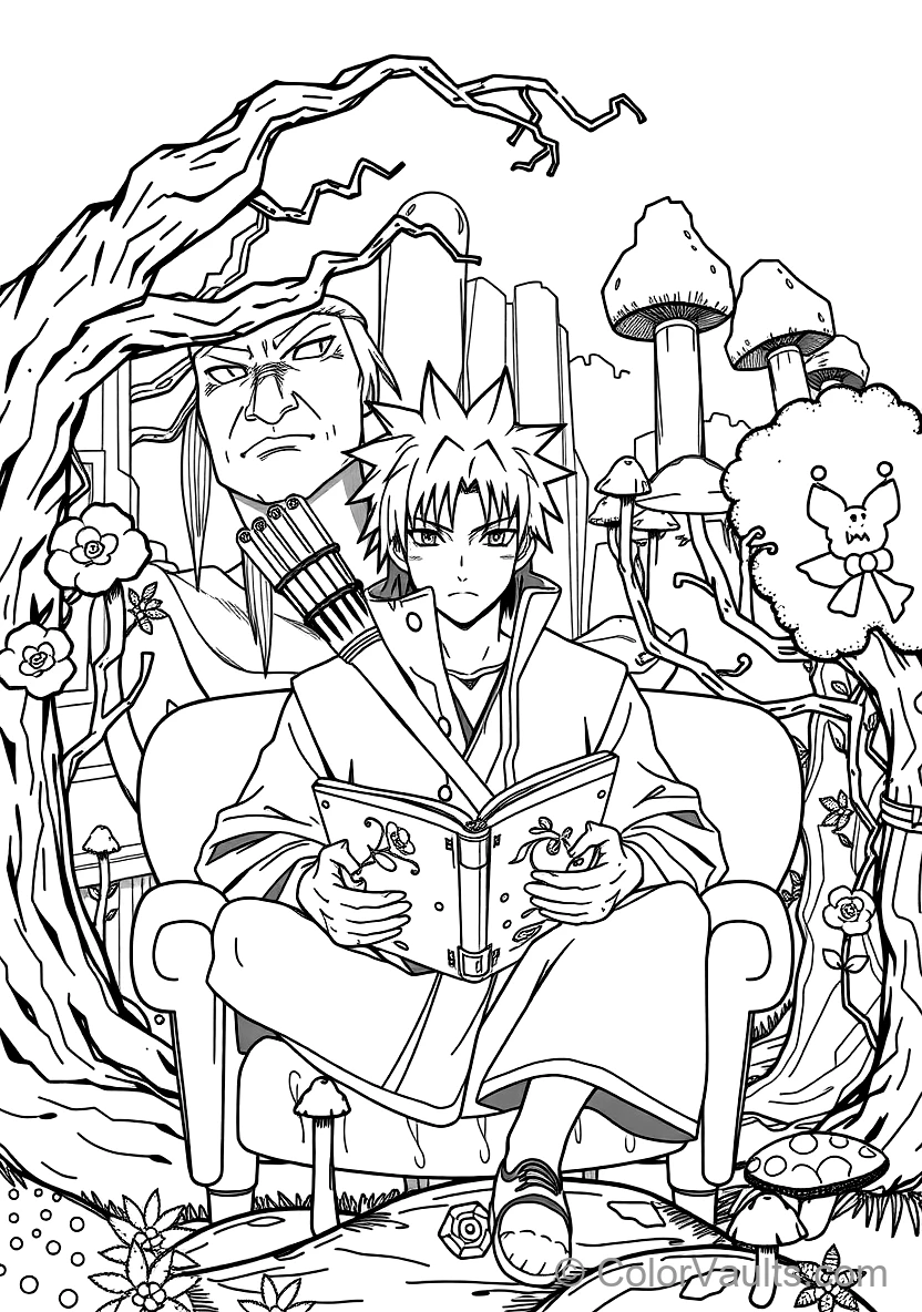 Sasuke Uchiha with Mangekyo Sharingan and Rinnegan (Scene 15)