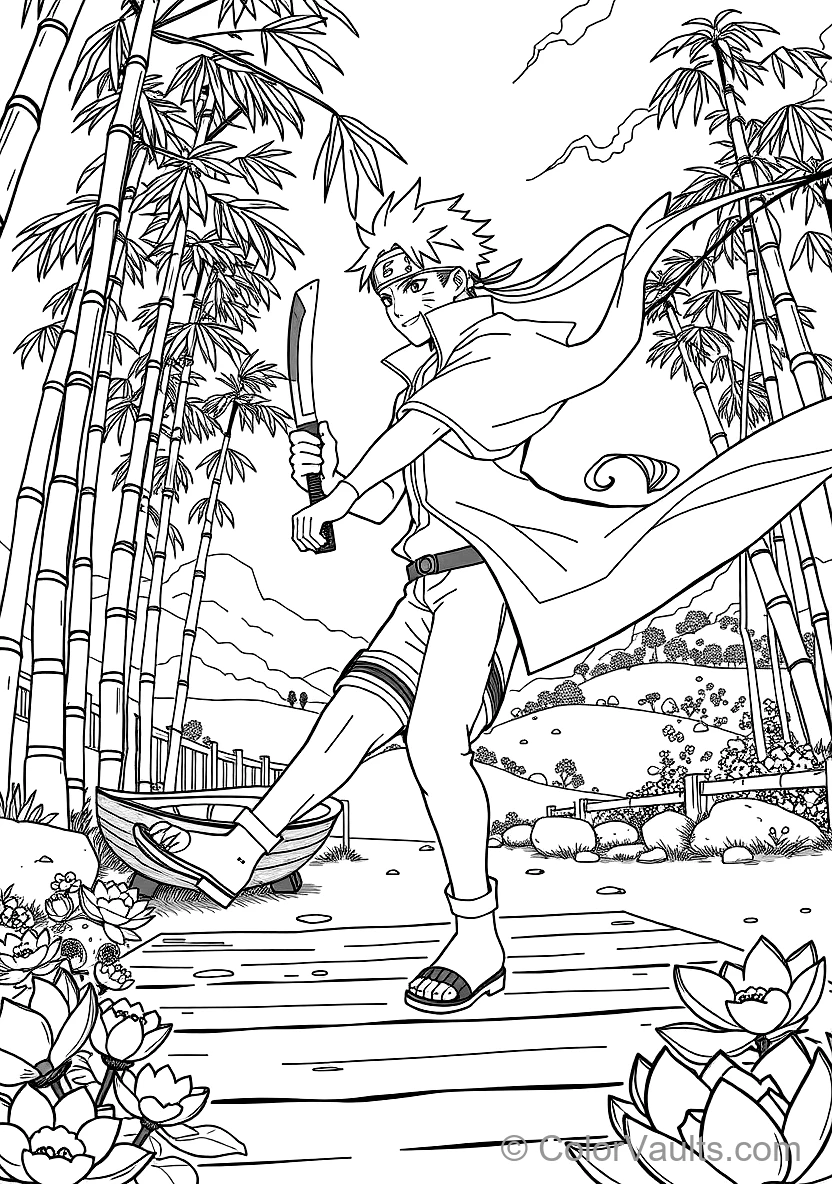 Minato Namikaze the Flash with Fourth Hokage Haori (Scene 17)