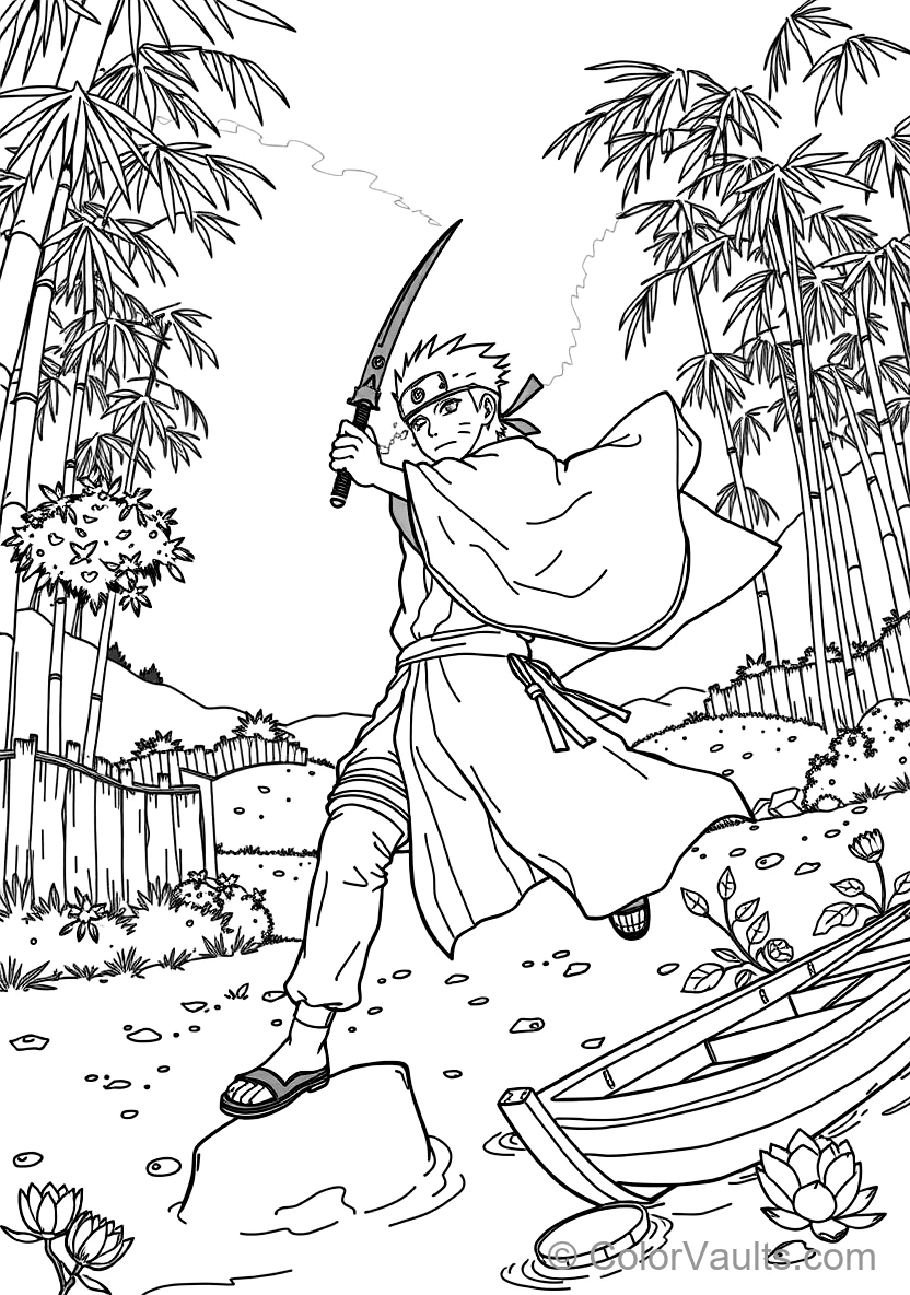 Minato Namikaze the Flash with Fourth Hokage Haori (Scene 18)