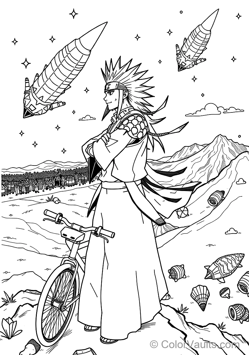 Madara Uchiha with Long Spiky Mane and Samurai Armor (Scene 12)