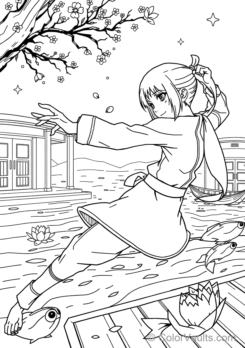 Hinata Hyuga with Byakugan Veins Focused (Scene 18)