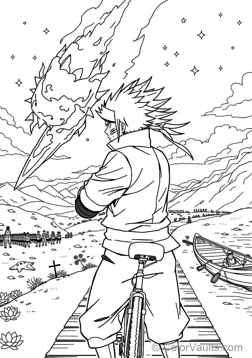 Madara Uchiha with Long Spiky Mane and Samurai Armor (Scene 13)