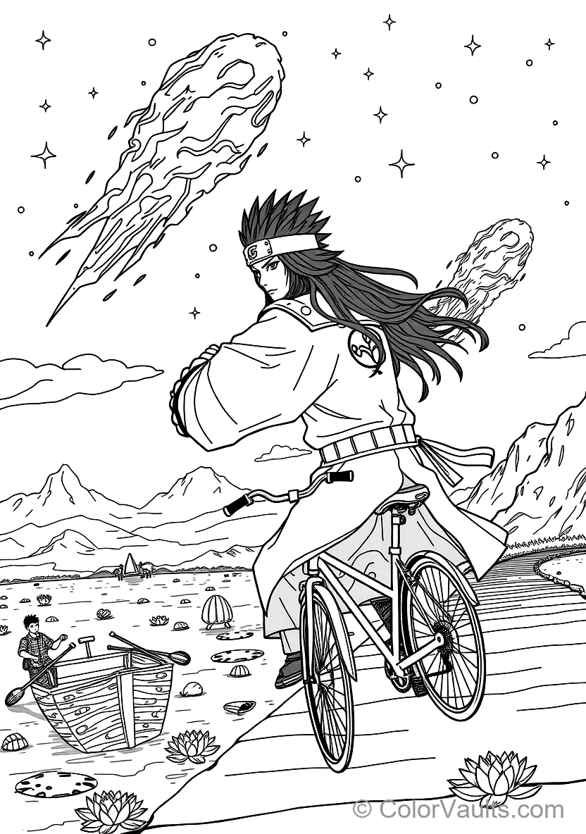 Madara Uchiha with Long Spiky Mane and Samurai Armor (Scene 14)