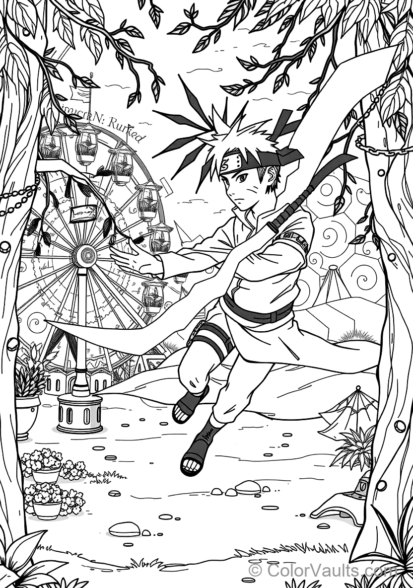 Kakashi Hatake with Lightning Blade Raikiri Glowing (Scene 18)
