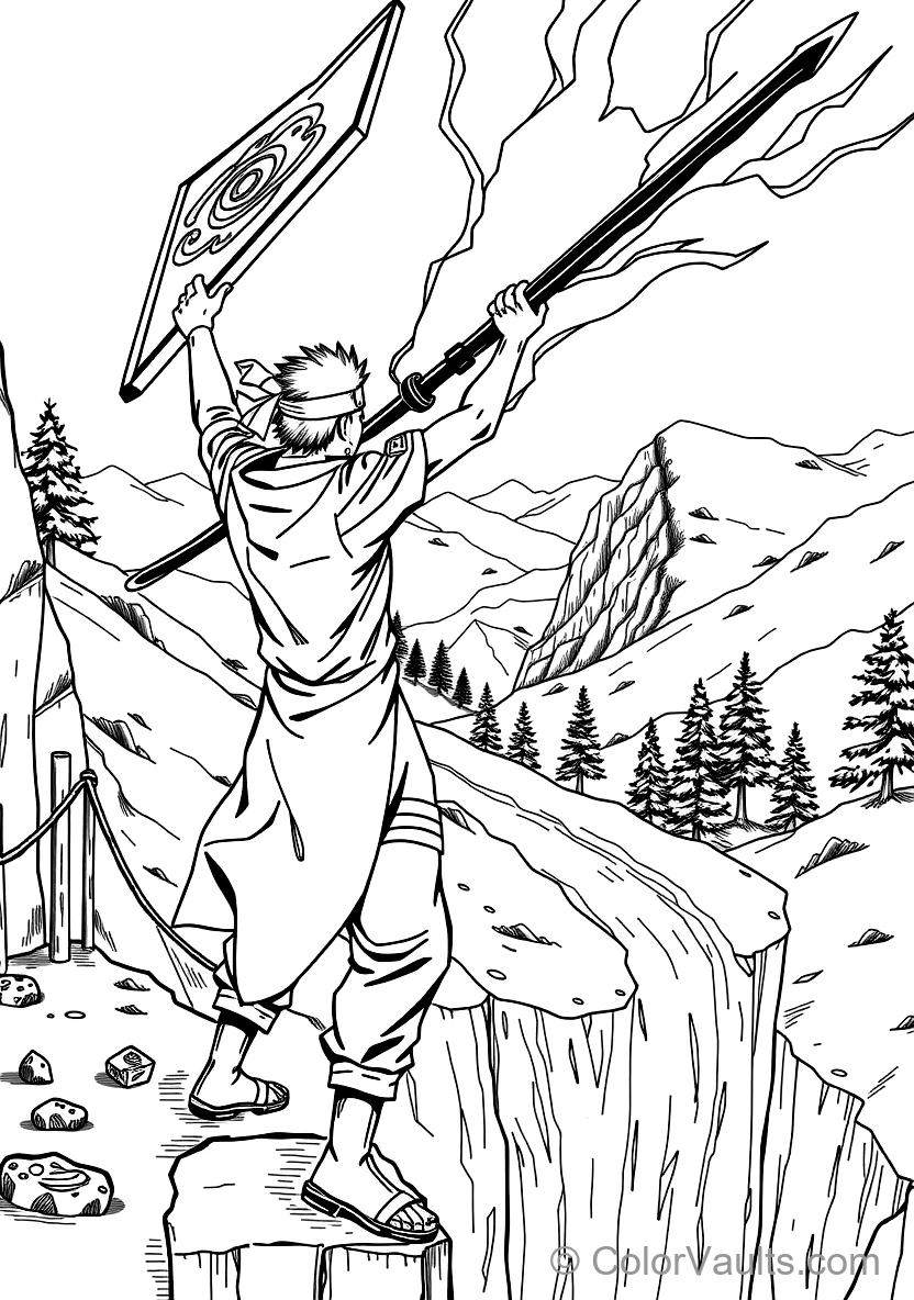 Sasuke Uchiha with Curse Mark Wings Deployed (Scene 18)