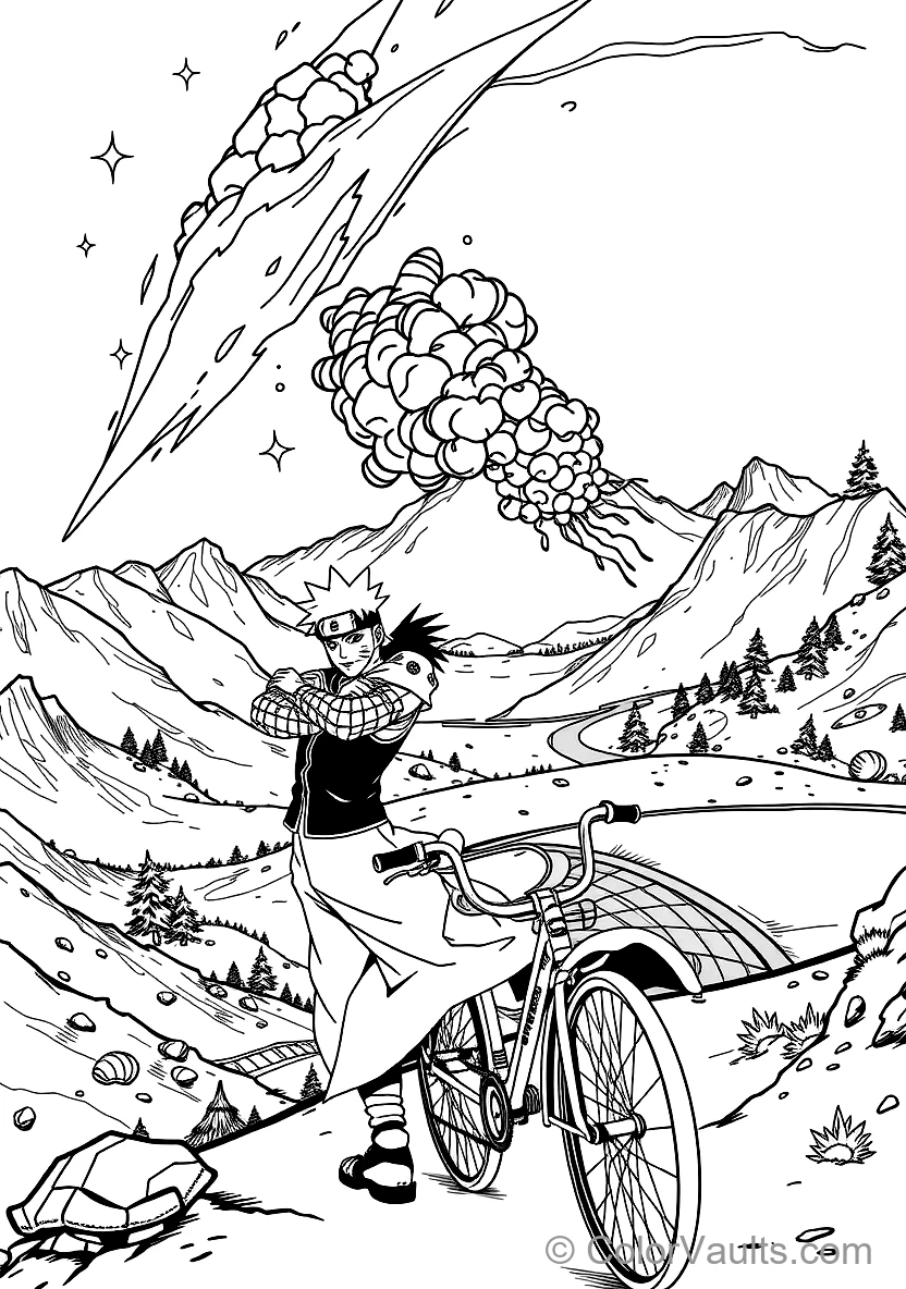 Madara Uchiha with Long Spiky Mane and Samurai Armor (Scene 16)