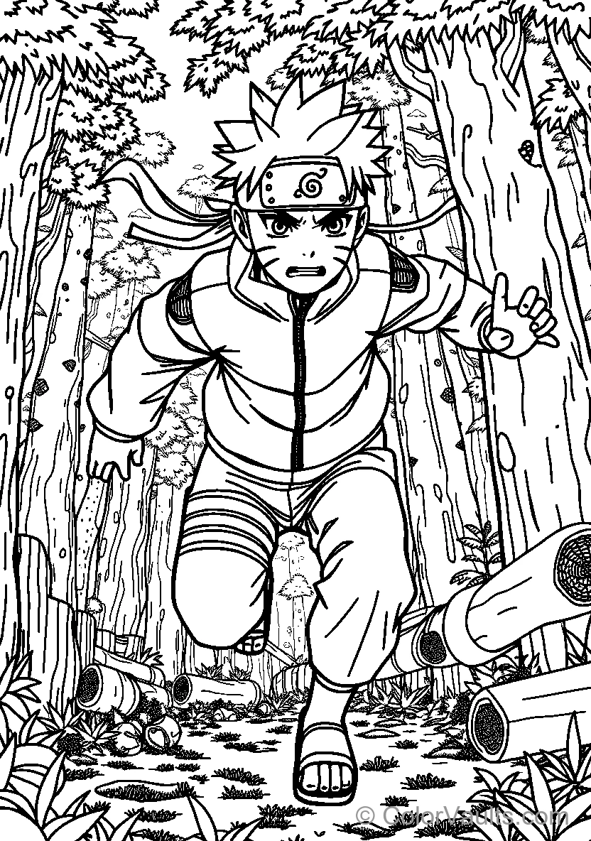 Running Through Woods