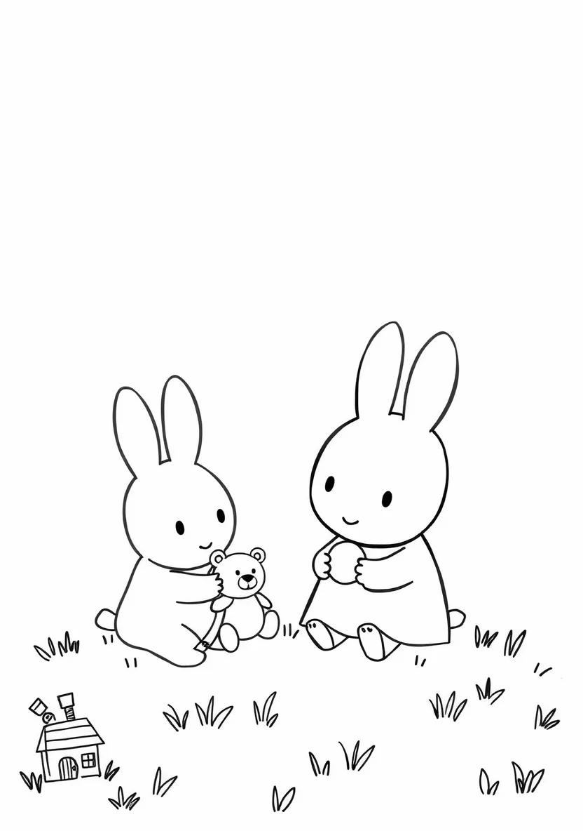 Miffy & Friends (Nijntje) coloring page 1