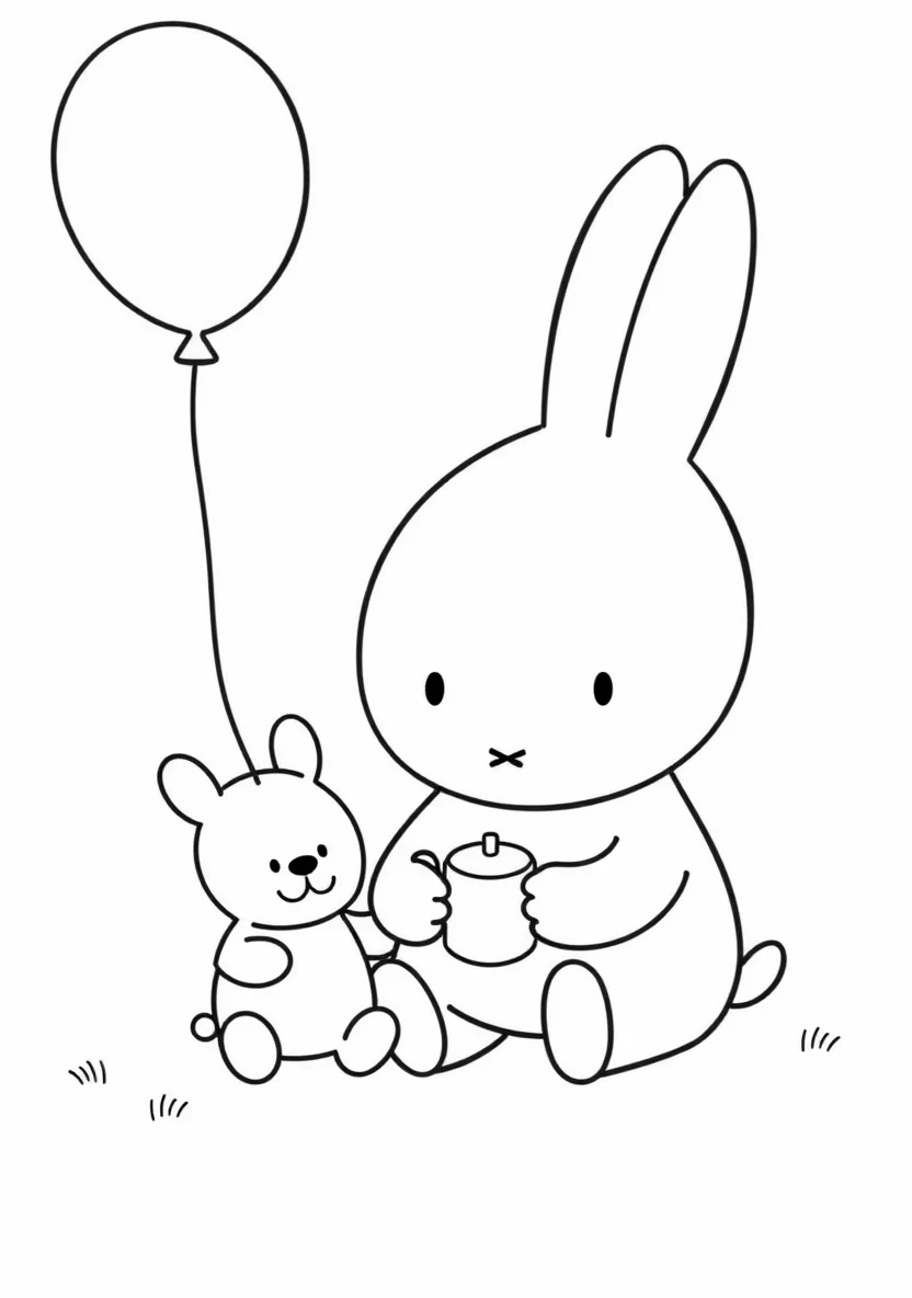 Miffy & Friends (Nijntje) coloring page 2
