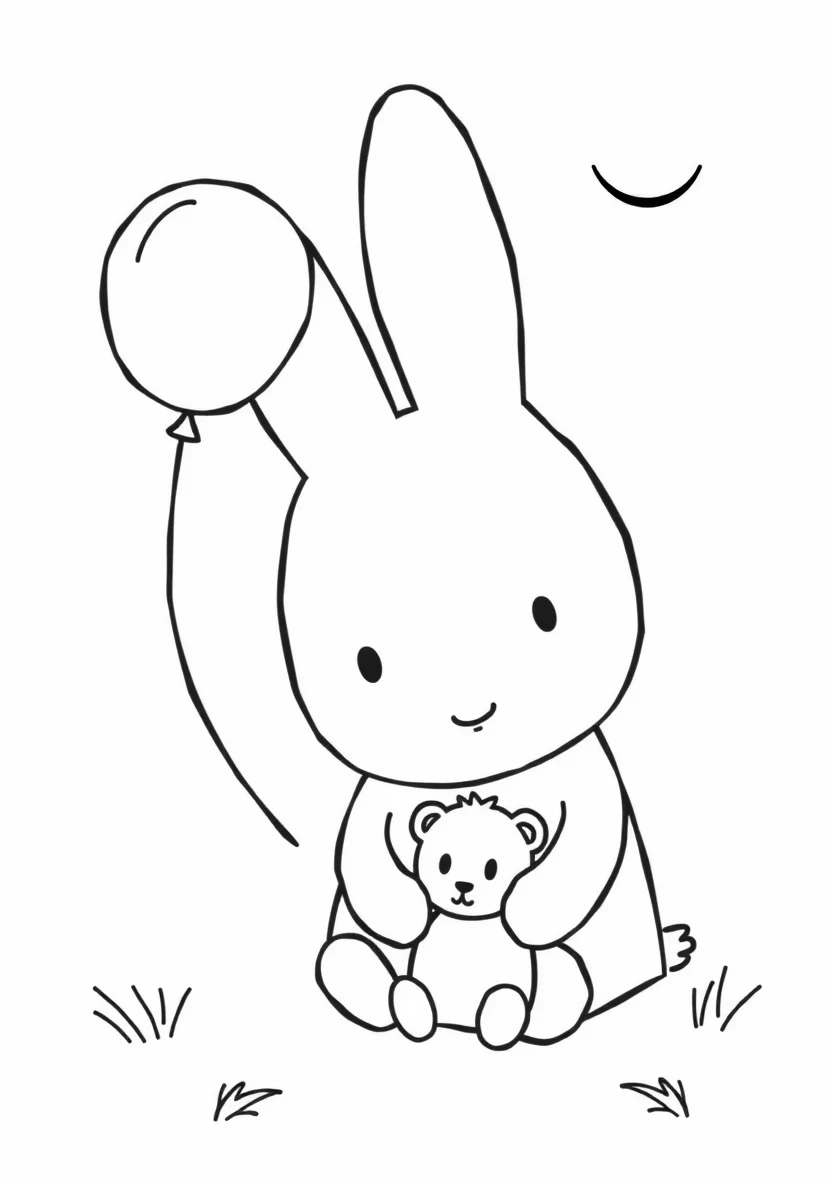 Miffy & Friends (Nijntje) coloring page 3