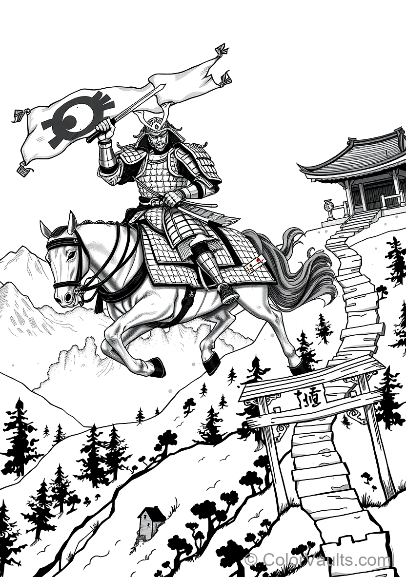 A Masterfully Drawn Japanese Martial Sce (Scene 7)