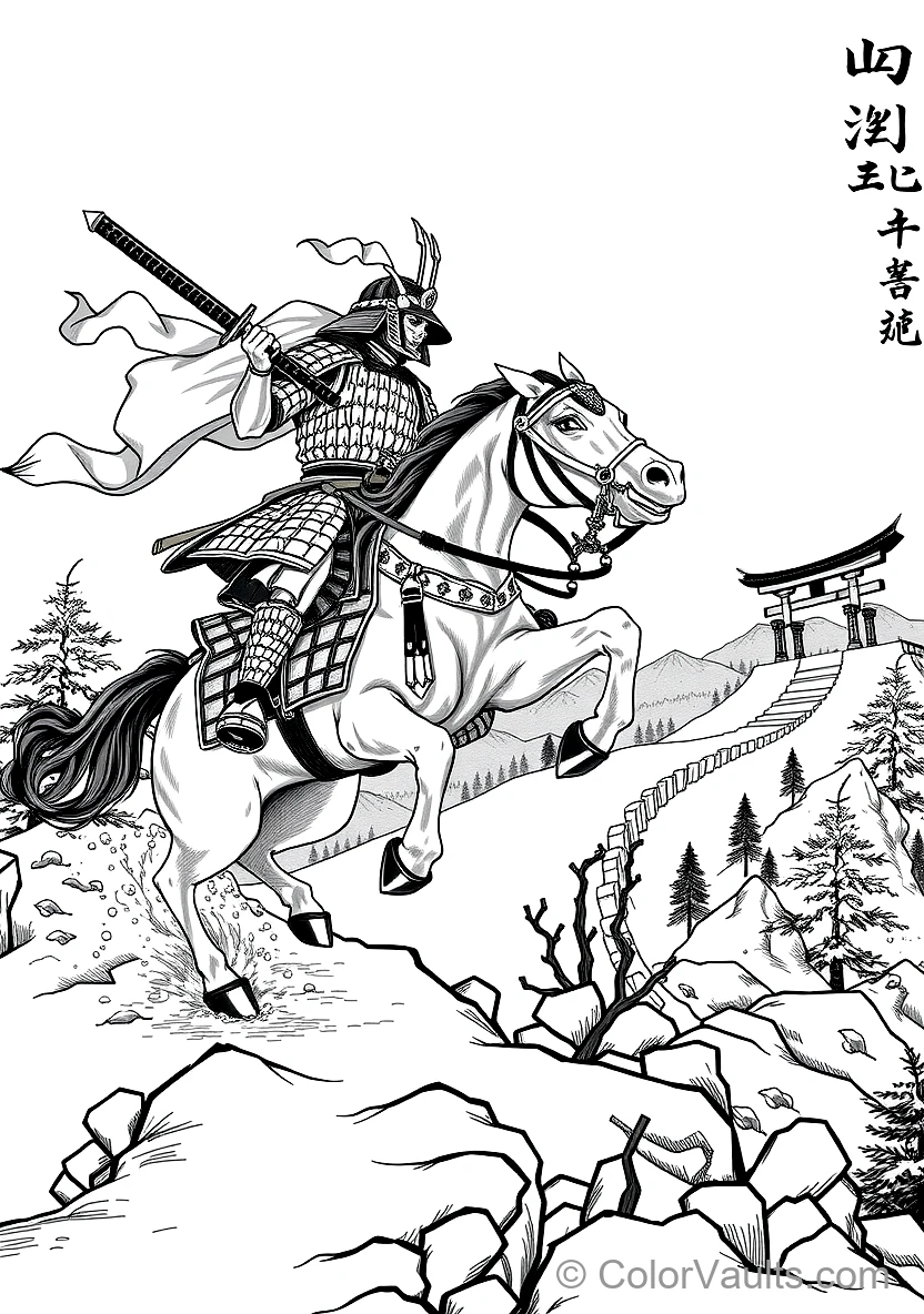A Masterfully Drawn Japanese Martial Sce (Scene 8)