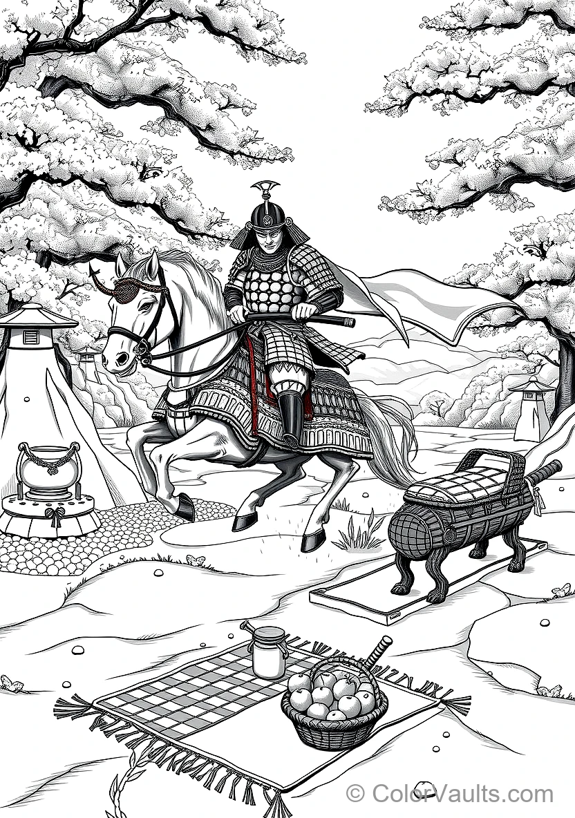 A Masterfully Drawn Japanese Martial Sce (Scene 10)