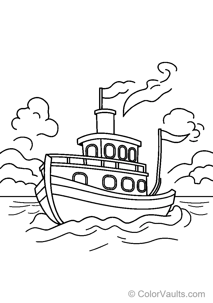 Ocean Life & Whales coloring page 3
