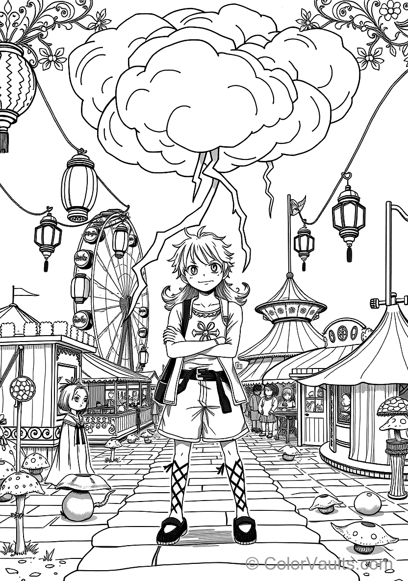 Nami with Zeus Lightning Cloud Holding Clima-tact (Scene 2)