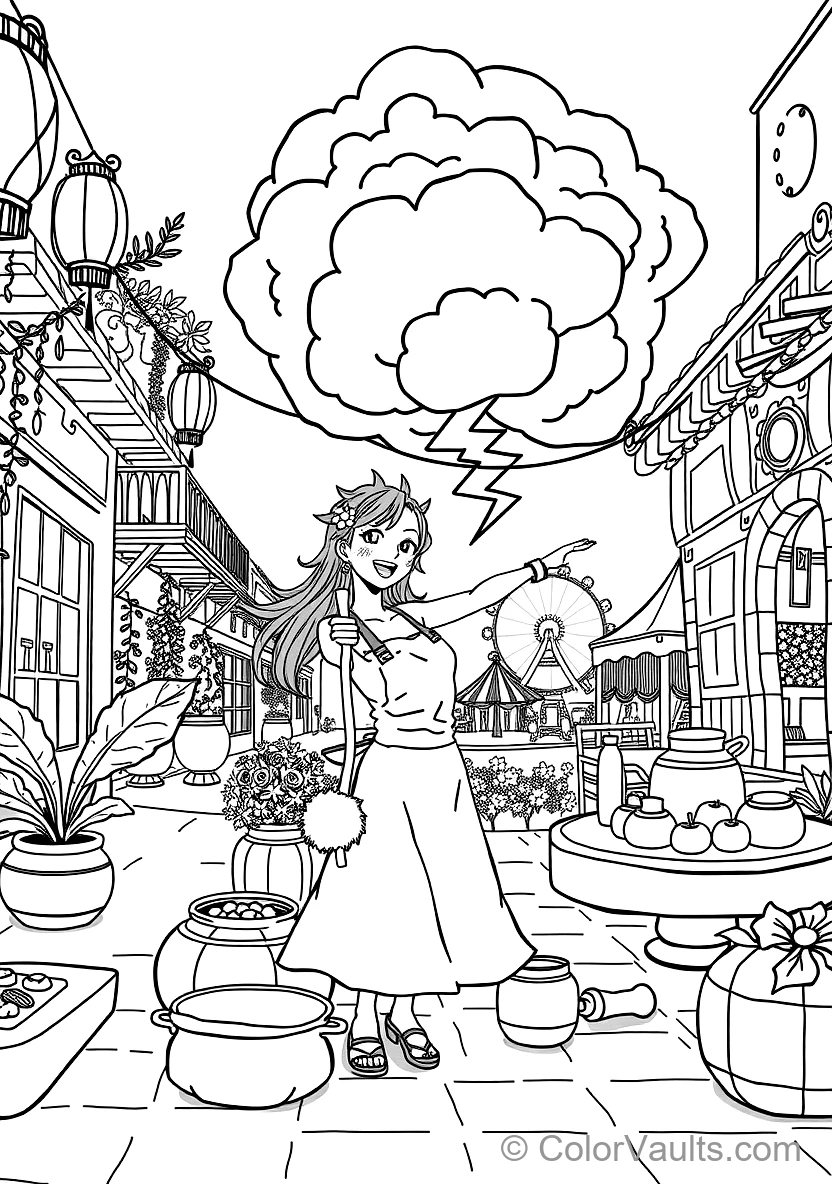 Nami with Zeus Lightning Cloud Holding Clima-tact (Scene 4)