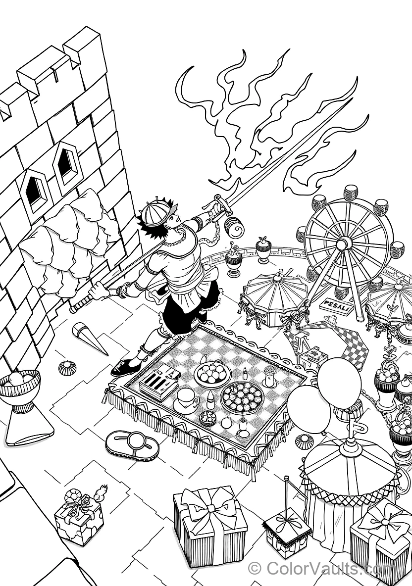 Roronoa Zoro in King of Hell Three-sword Style (Scene 2)