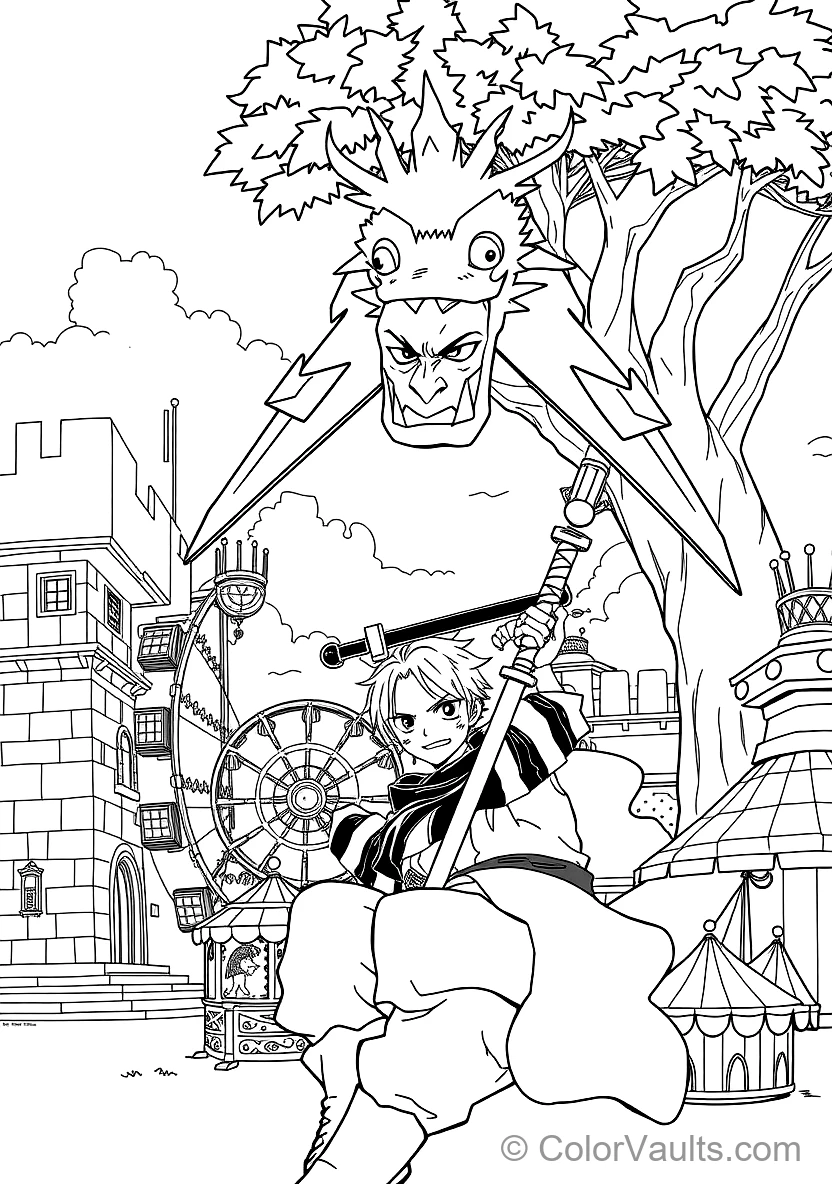 Roronoa Zoro in King of Hell Three-sword Style (Scene 4)