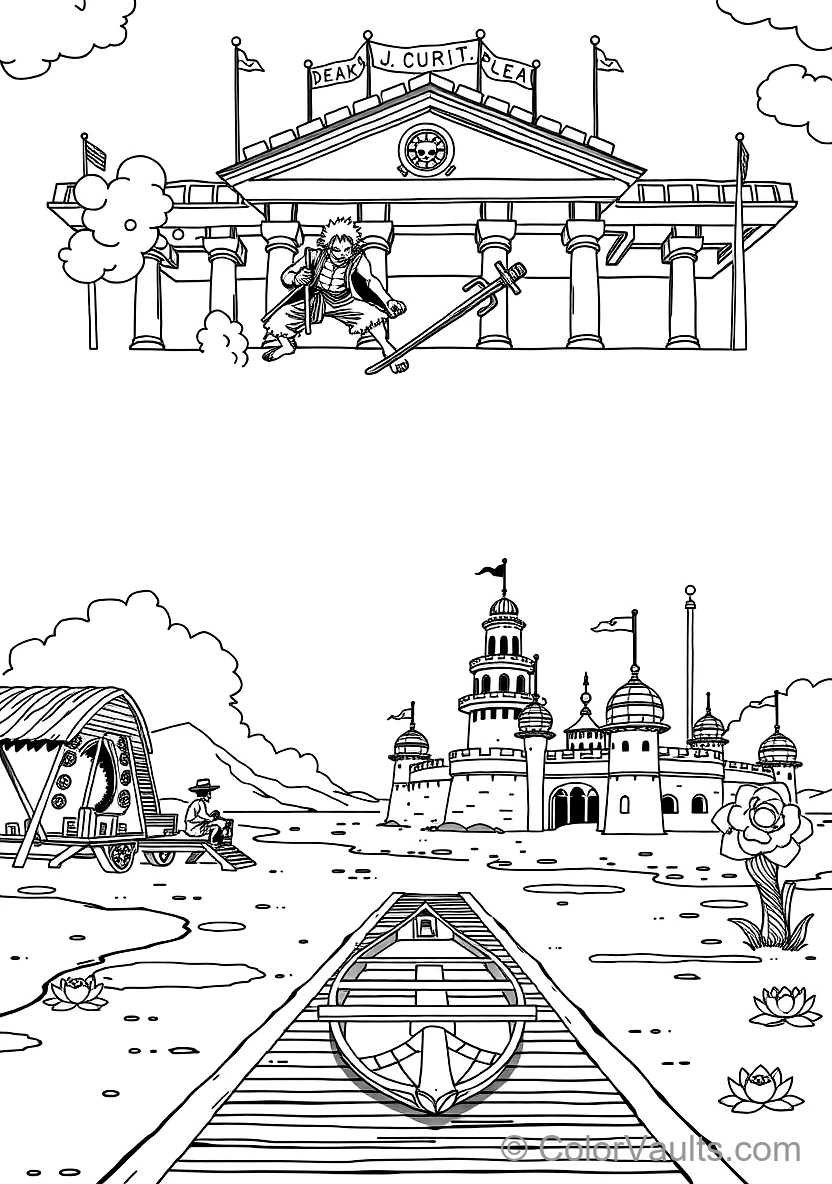 Monkey D. Luffy in Gear 2 Form with Steam Billowing (Scene 7)