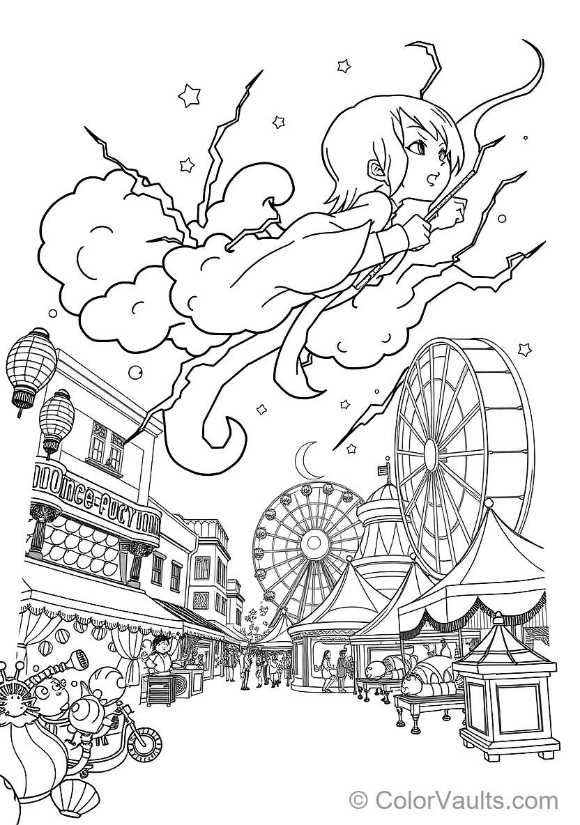 Nami with Zeus Lightning Cloud Holding Clima-tact (Scene 5)