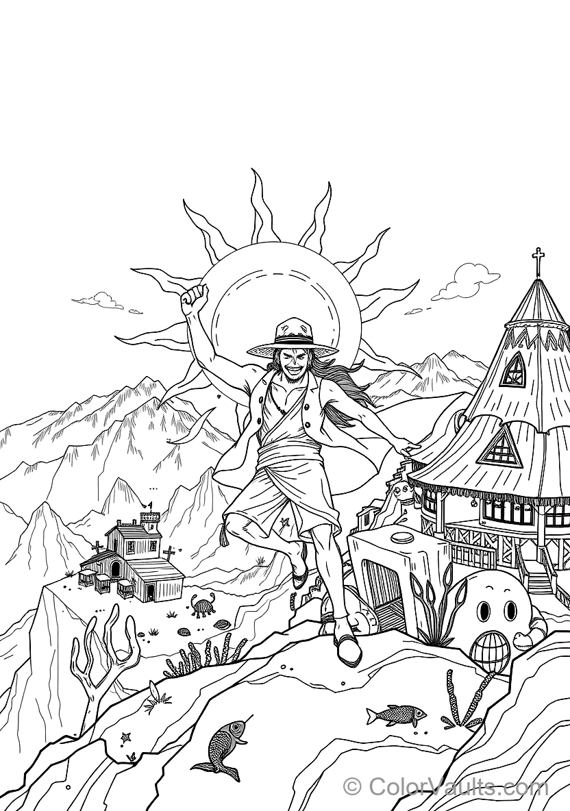 Portgas D. Ace in Open Vest and Beaded Hat (Scene 7)