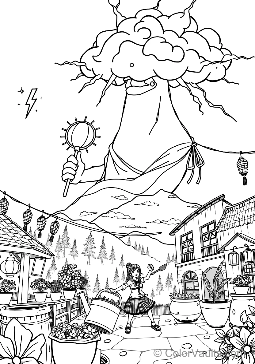 Nami with Zeus Lightning Cloud Holding Clima-tact (Scene 6)