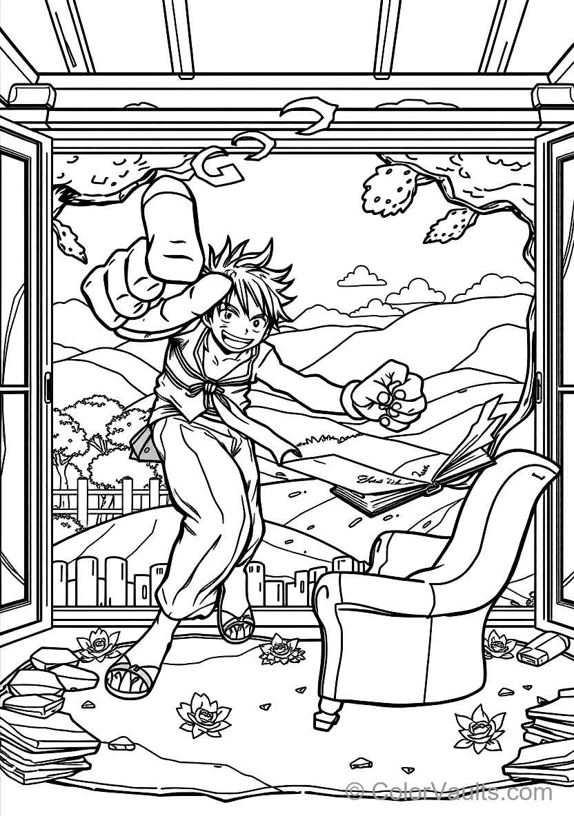 Monkey D. Luffy in Gear 4 Snakeman Form with Steam (Scene 3)
