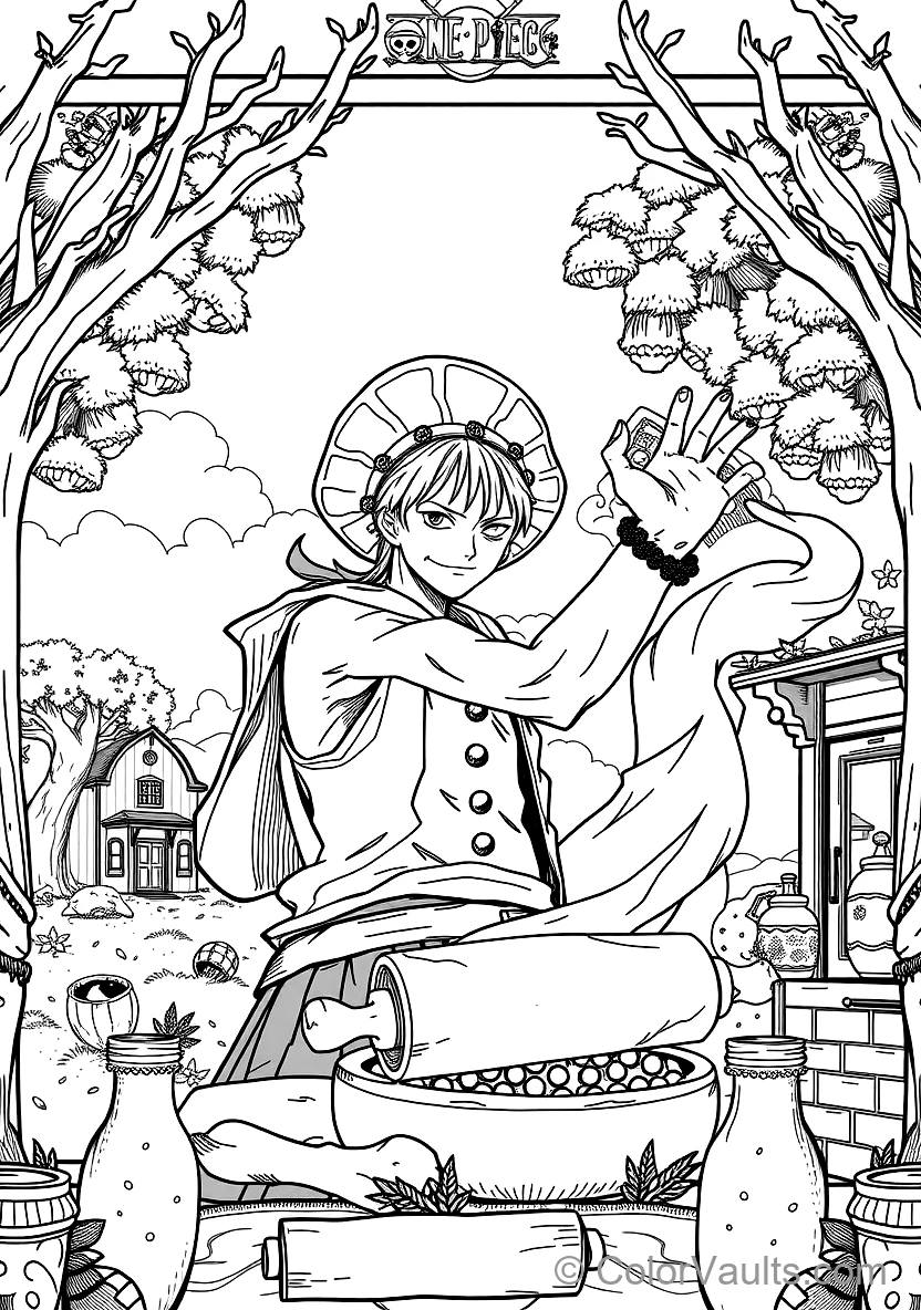 Portgas D. Ace in Open Vest and Beaded Hat (Scene 9)