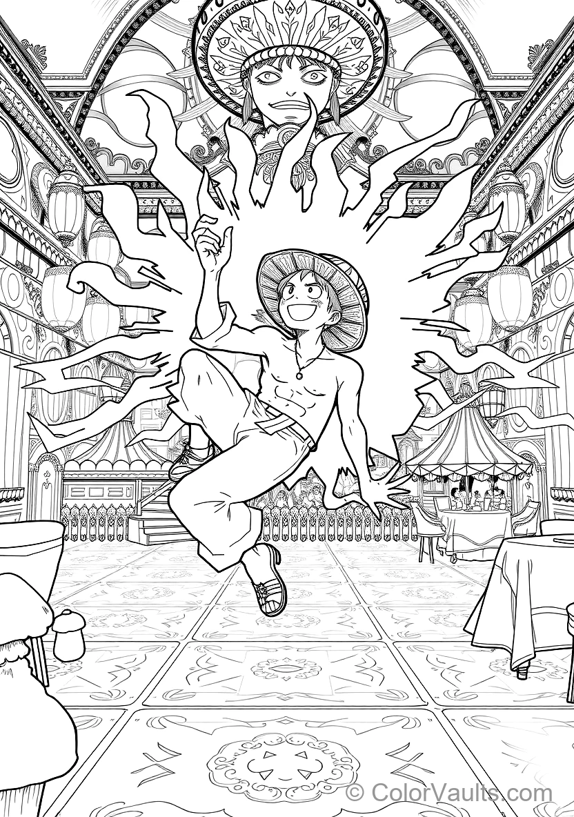 Sanji in Ifrit Jambe Form with Lightning and Flames (Scene 10)