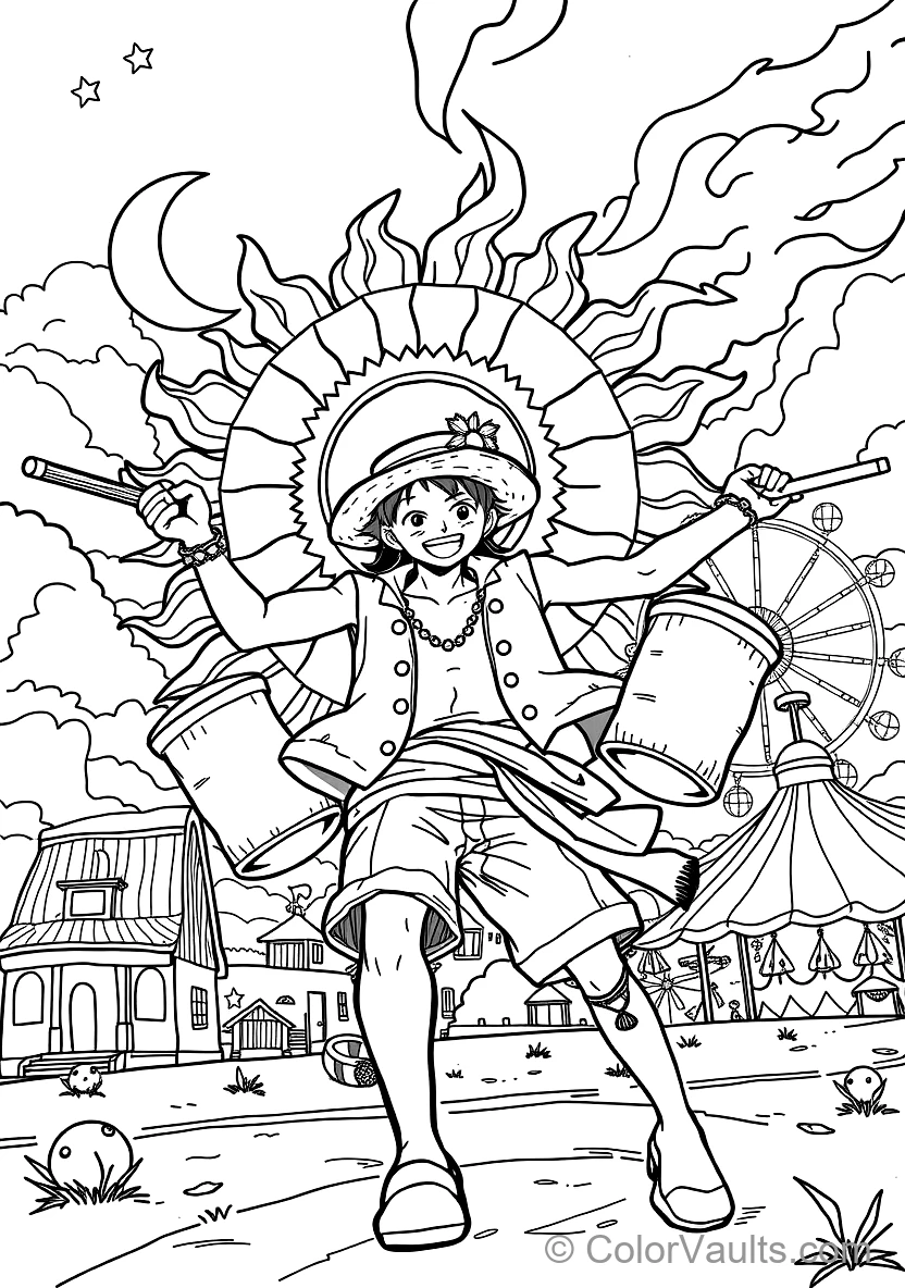Portgas D. Ace in Open Vest and Beaded Hat (Scene 10)