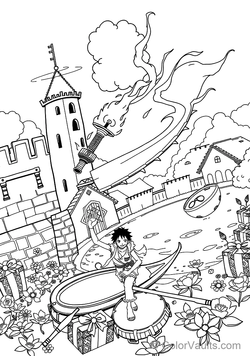 Roronoa Zoro in King of Hell Three-sword Style (Scene 8)