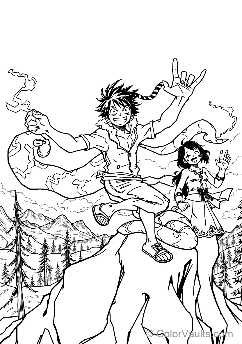 Monkey D. Luffy in Gear 4 Snakeman Form with Steam (Scene 5)