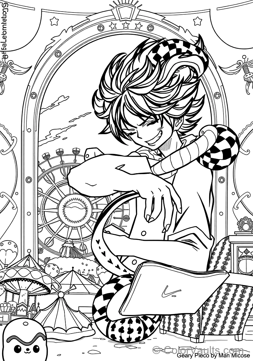 Monkey D. Luffy in Gear 4 Snakeman Form with Steam (Scene 6)