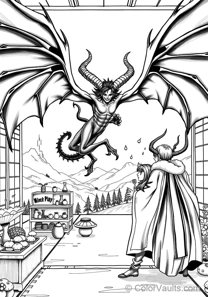 Nico Robin in Demon Fleur Form with Giant Black (Scene 11)