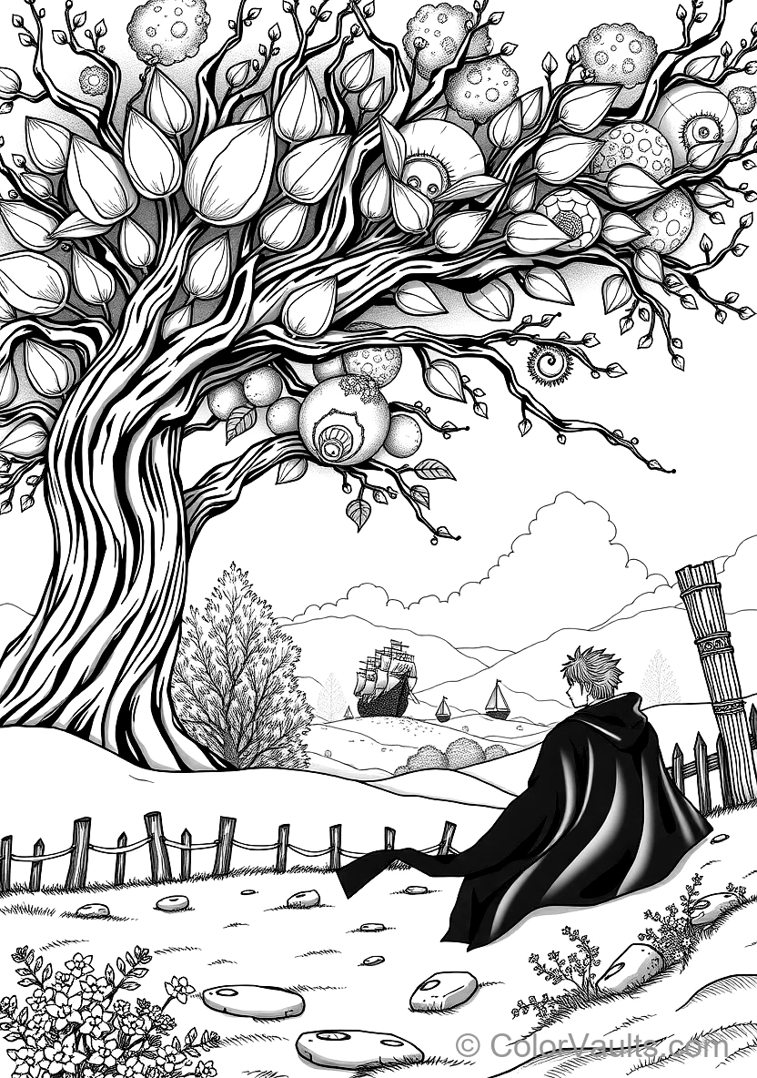 Shanks with Triple Eye Scar and Flowing Black Cloak (Scene 7)