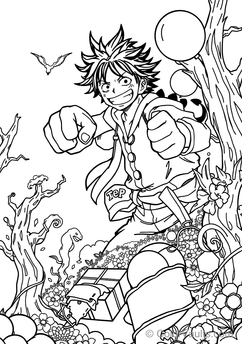 Monkey D. Luffy in Gear 4 Snakeman Form with Steam (Scene 8)