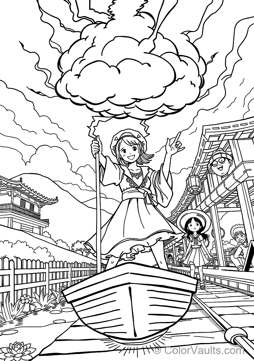Nami with Zeus Lightning Cloud Holding Clima-tact (Scene 11)
