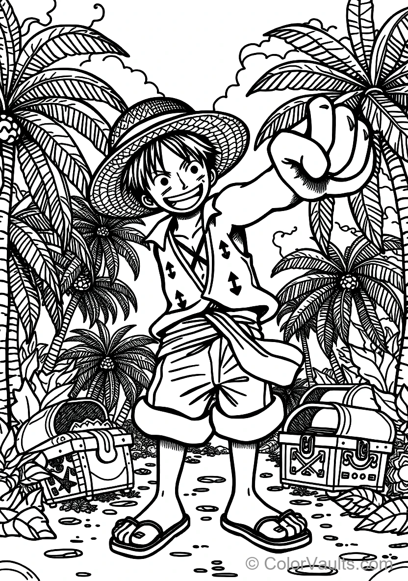 Anime Monkey D. Luffy from One Piece (Scene 2)