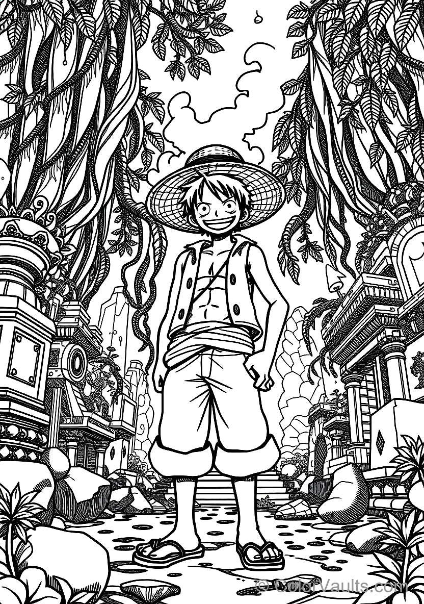 Anime Monkey D. Luffy from One Piece (Scene 4)