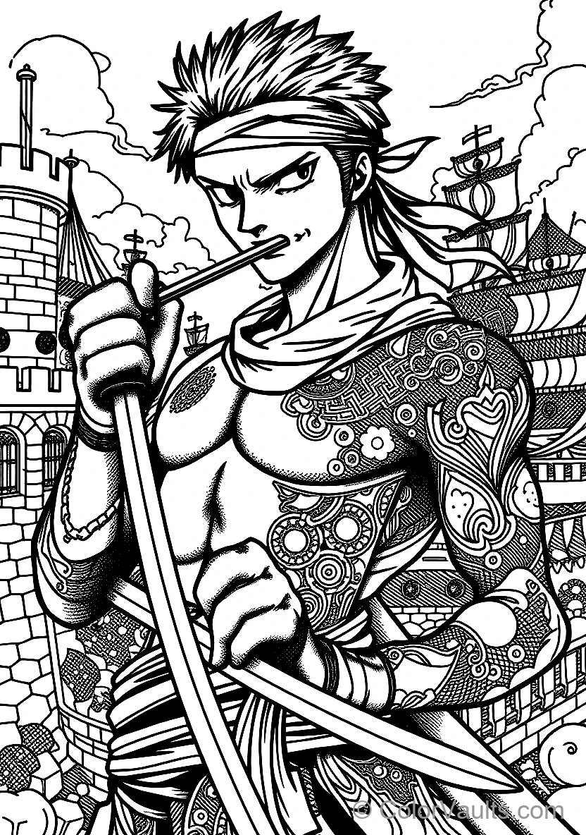 Roronoa Zoro Three-Sword Santoryu Strike
