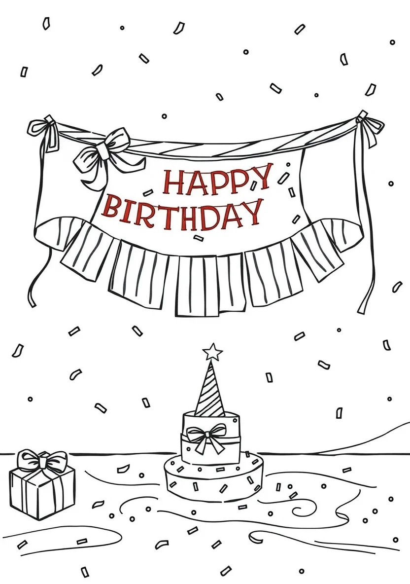 Party Decorations & DIY Crafts coloring page 2
