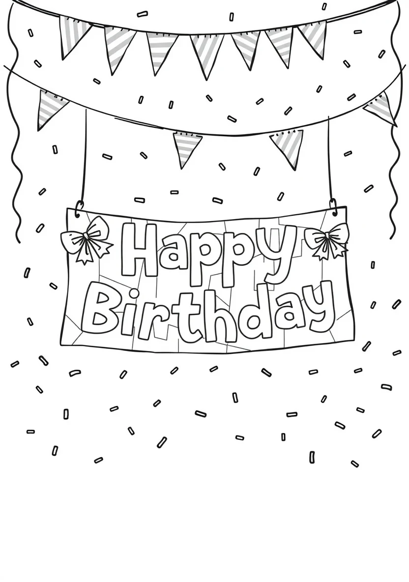 Party Decorations & DIY Crafts coloring page 3