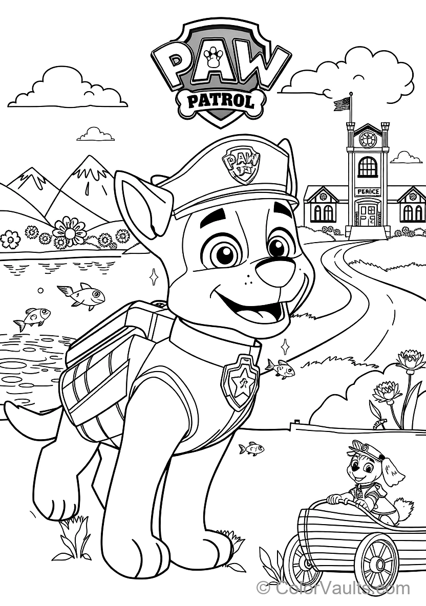 Chase the Police Pup from Paw Patrol (Scene 7)