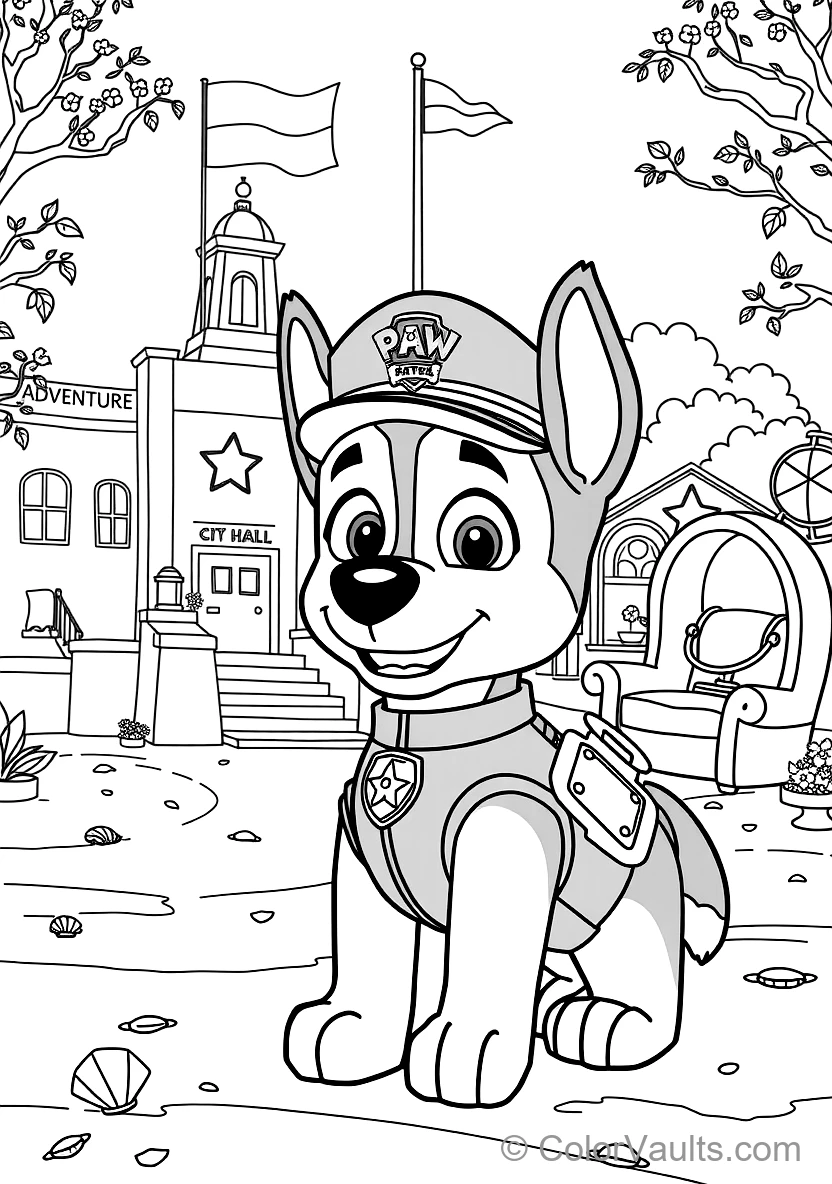 Chase the Police Pup from Paw Patrol (Scene 18)