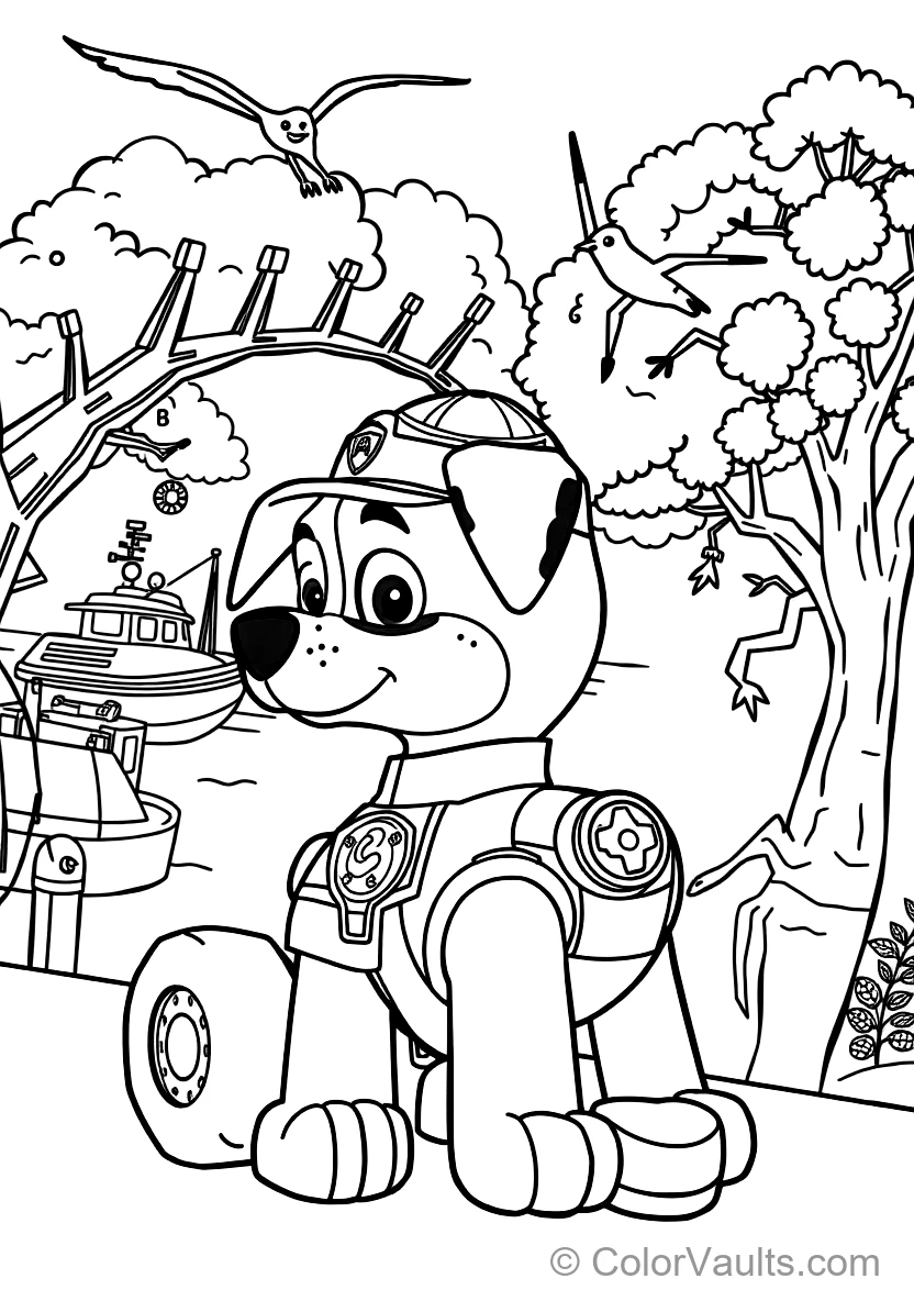 Rocky the Eco Pup from Paw Patrol (Scene 9)