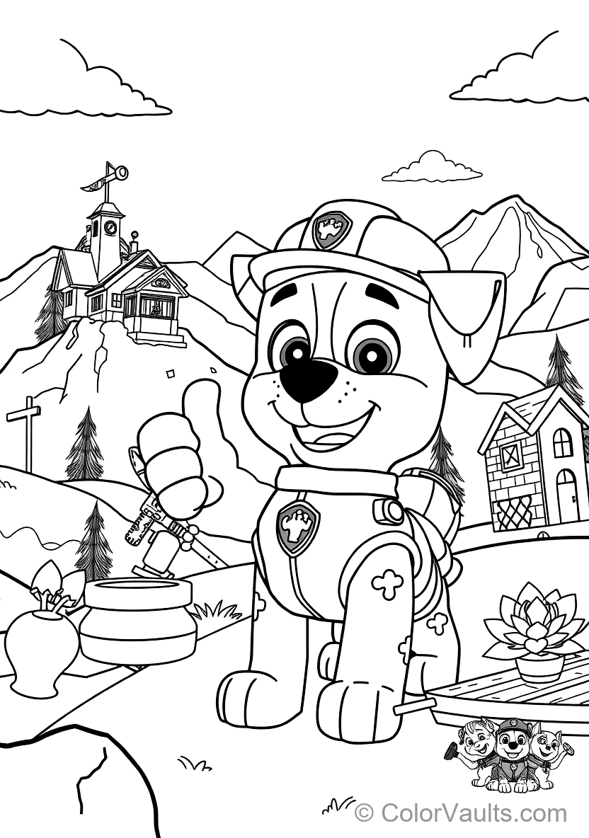 Rubble The Construction Pup