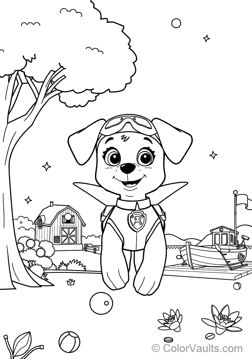 Skye the Aviation Pup from Paw Patrol (Scene 6)