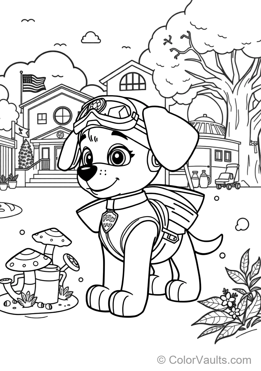 Skye the Aviation Pup from Paw Patrol (Scene 8)