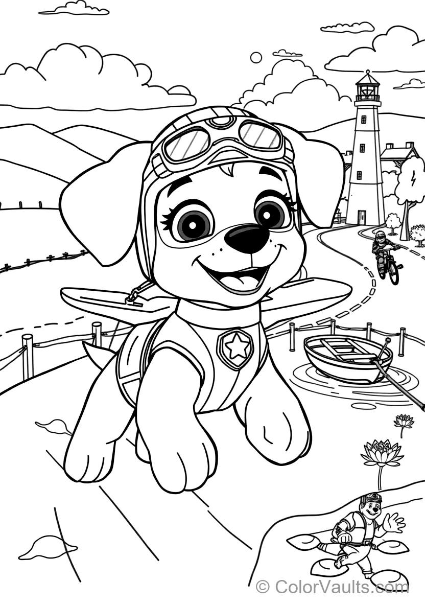 Skye the Aviation Pup from Paw Patrol (Scene 12)