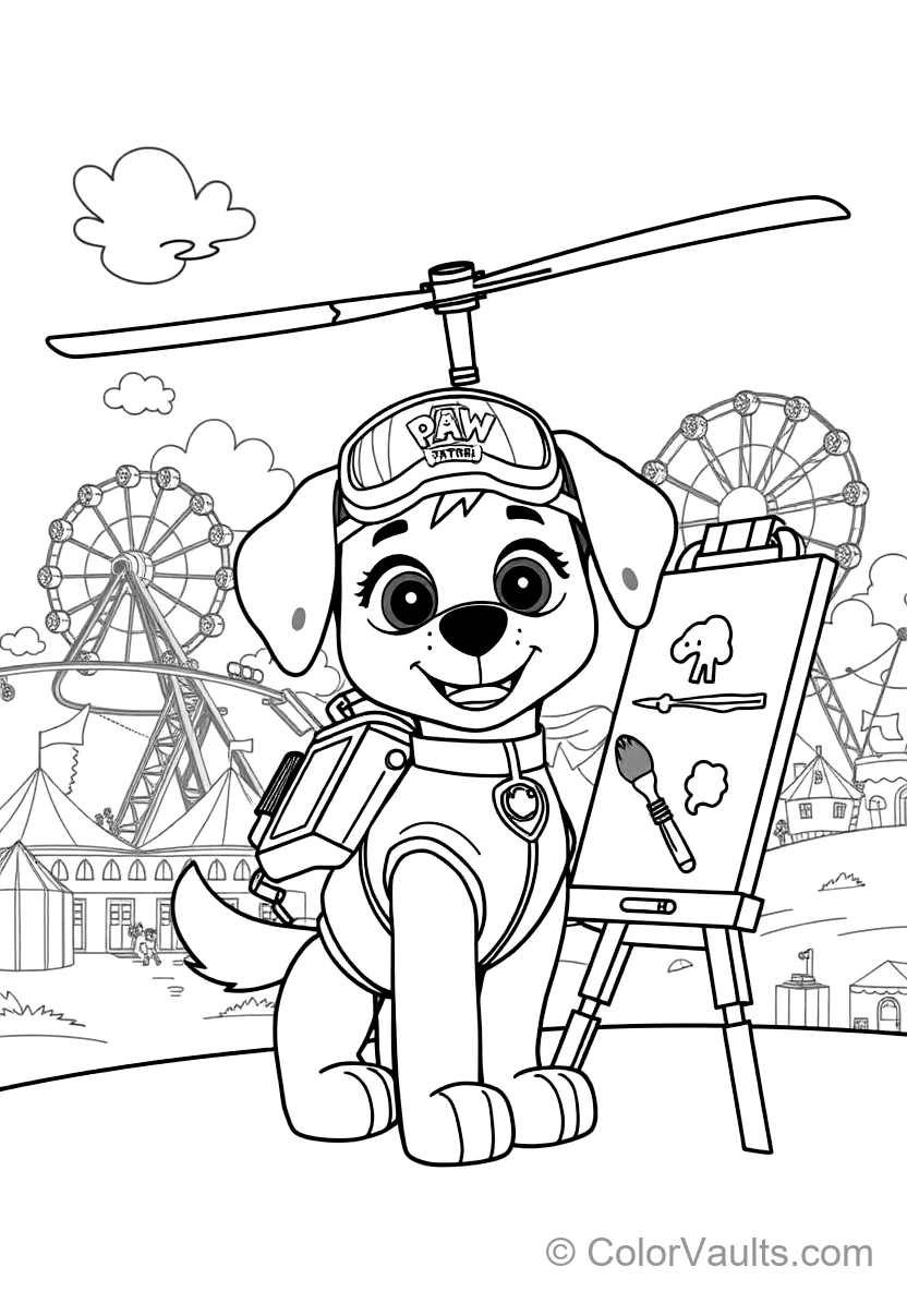 Skye the Aviation Pup from Paw Patrol (Scene 13)